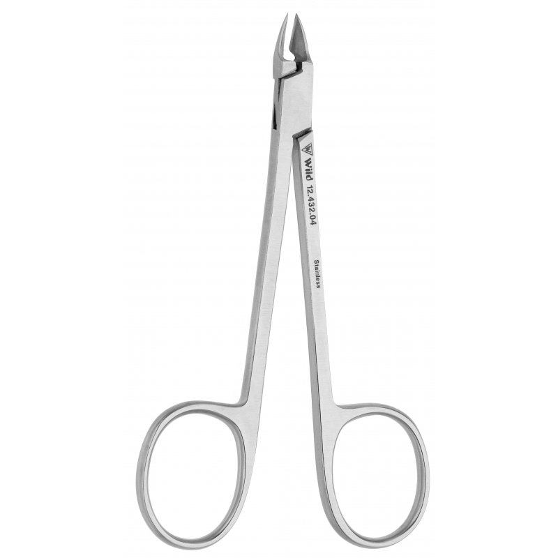 Bőrvágó fogó gyűrűkkel - ívelt él