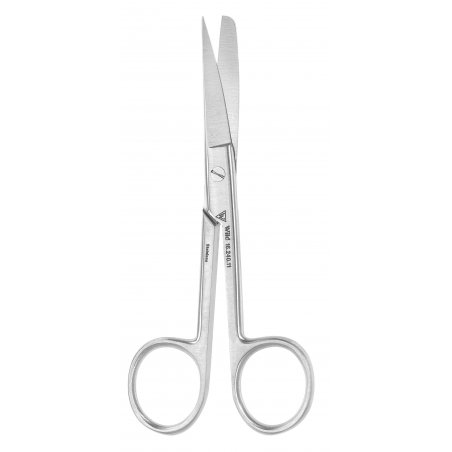 Standard olló - hajlított, tompa/hegyes