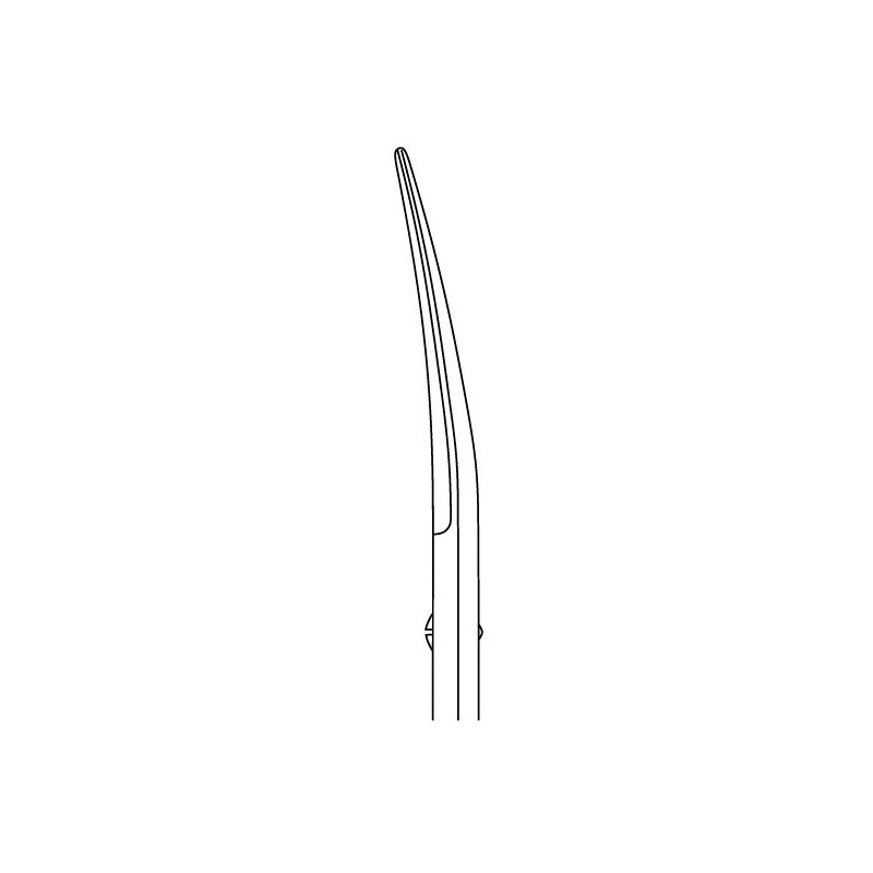 Klasszikus bőrvágó olló - hajlított