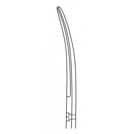 Standard olló - hajlított, tompa/tompa