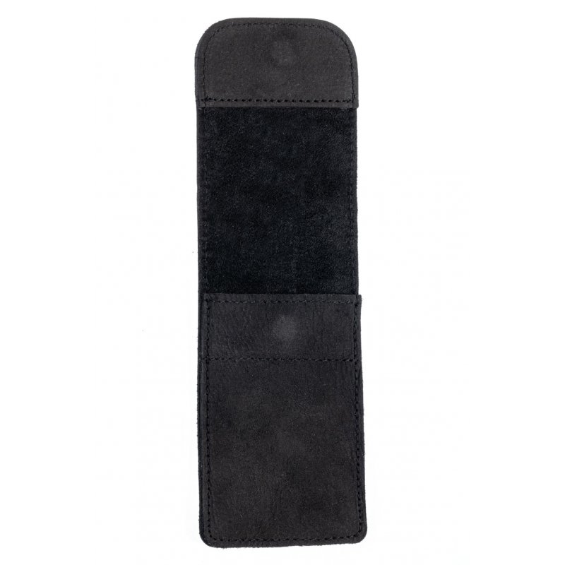 Bőr tok manikűr eszközök tárolásához - fekete